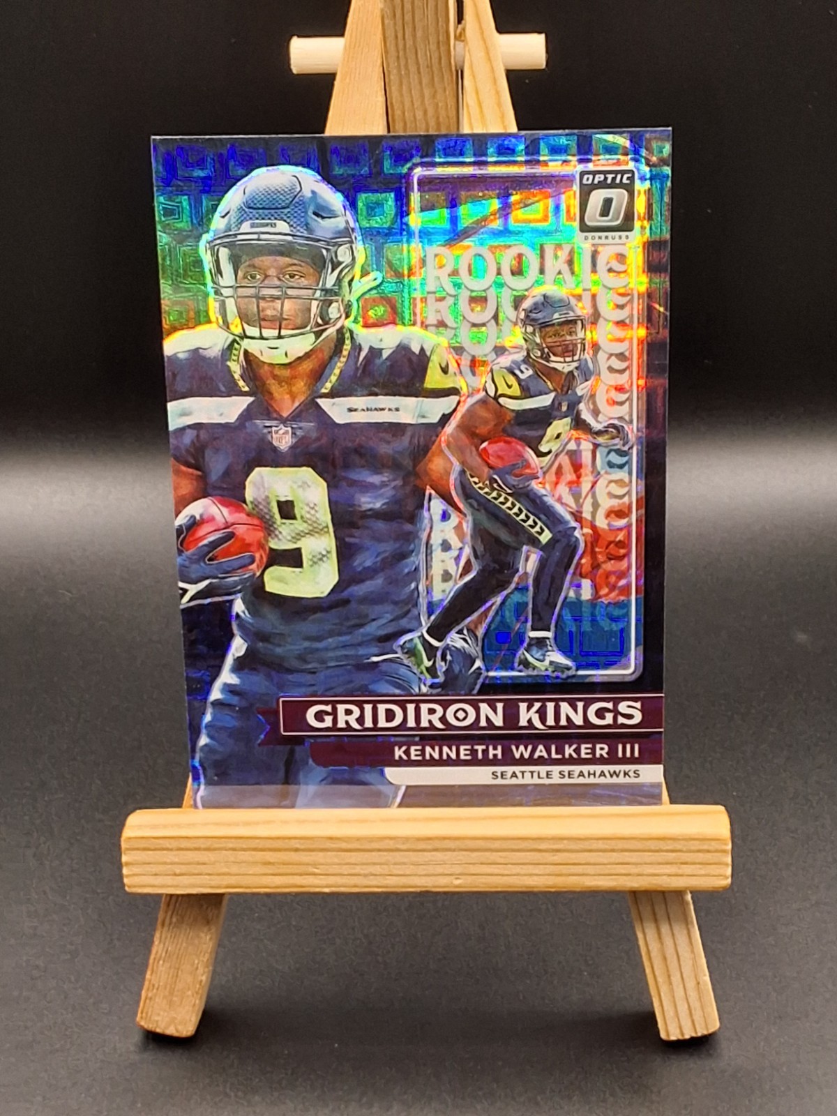 Kenneth Walker - Black Pandora /25 - 2022 Donruss Optic - Gridiron Kings- RGK-14
