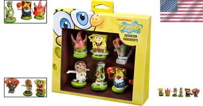 Licensed SpongeBob SquarePants 6pc Aquarium Set | eBay
