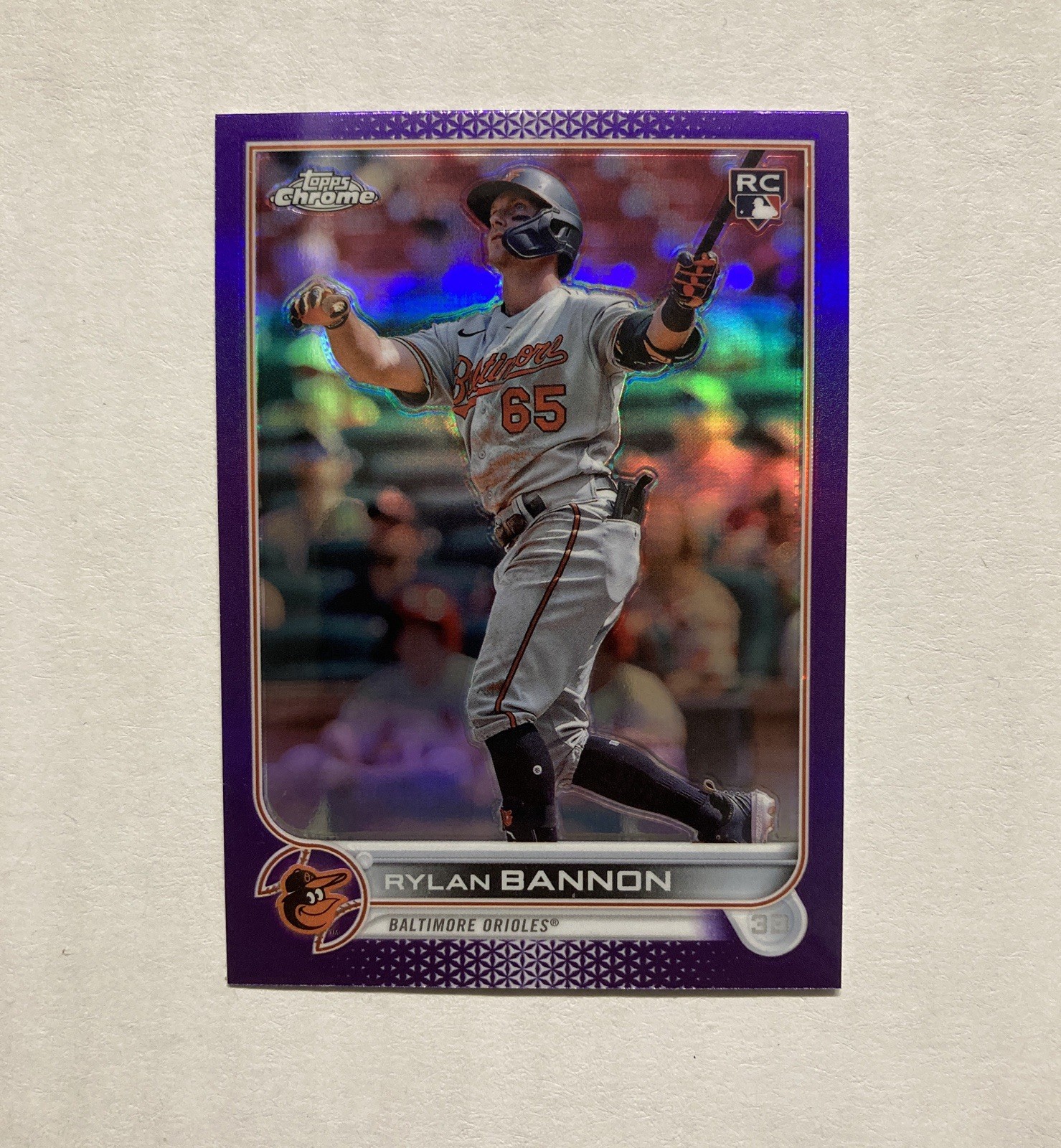 Rylan Bannon 2022 Topps Chrome Update Purple Refractor #USC148 Rookie Card RC
