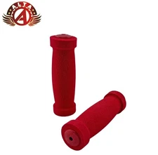 ALTA Short Foam Bicycle Grips 7/8" Handlebar 127mm Red Foam Comfort Cruiser/BMX