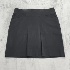 JM Collection Skort Womens PM PETITE Black Pull On Shorts Skirt Sporty Preppy