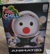 ANIMAT3D Mr. Chill Talking Animated Snowman Christmas Decor NOS