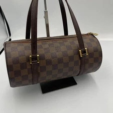 LOUIS VUITTON N51304 Papillon 26 PVC Damier Handbag Brown LV used