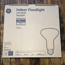 GE Indoor Floodlight LED BR30 Daylight - 650 Lumens, Case Of 20 Contractor Pack