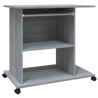 Schreibtisch Grau Sonoma 80X50X75 Cm Spanplatte