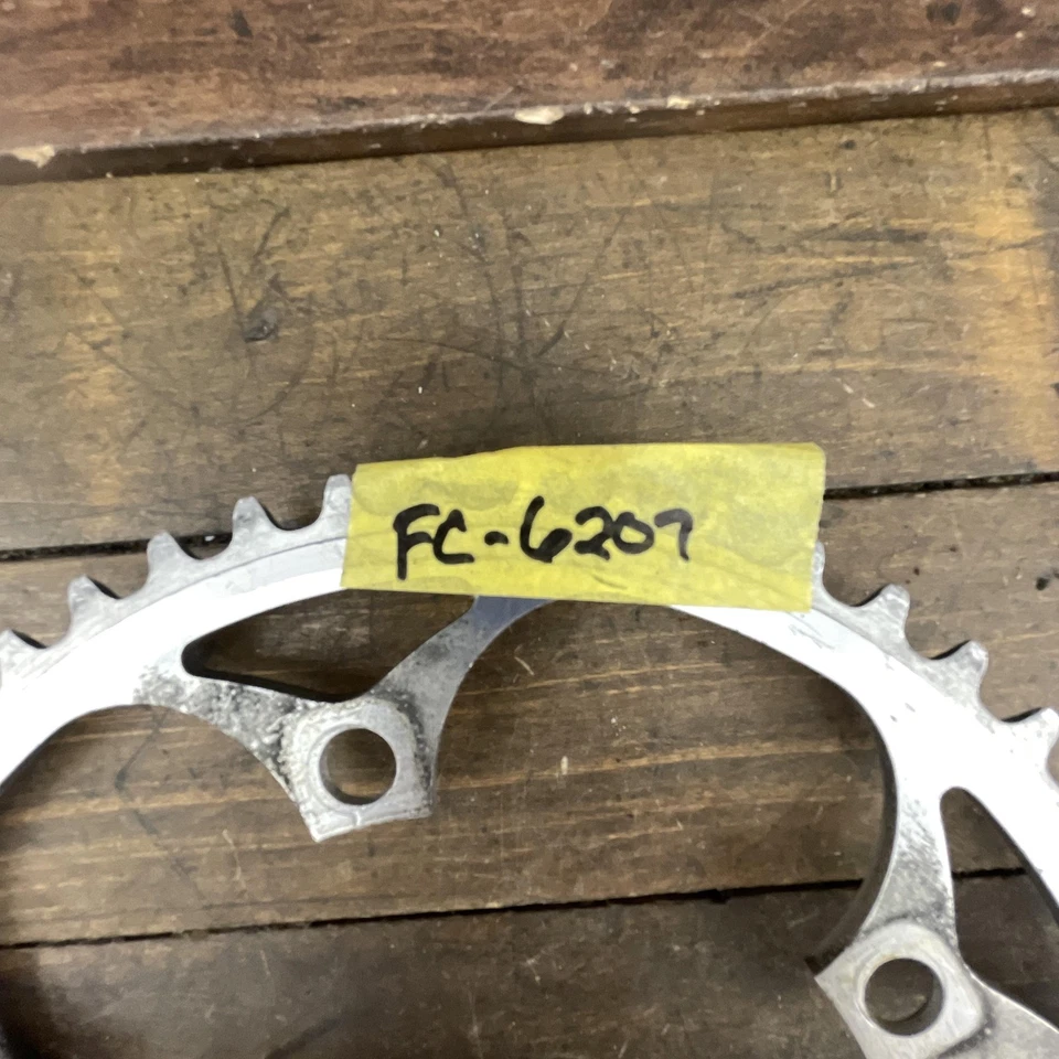 Vintage Shimano 600 FC-6207 Chainring Set 50 39T 5-Bolt 130 BCD 39 Road Bike - Image 3 of 4