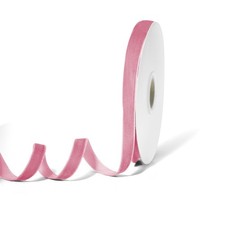 Pink Velvet Ribbon for Gift Wrapping, Trimming 3/8 inch,