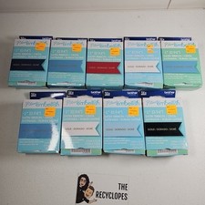 9 Brother P-Touch EMBELLISH Satin Ribbon 1/2" Various Colors - NOB