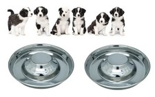 Stainless Steel Puppy Weaning Bowls,Cat Bowls for Food Water,Multiple Puppies...