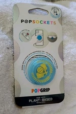 NEW Pickleball PopSockets Pop PopGrip Swap Top Phone Grip Stand Clear Blue