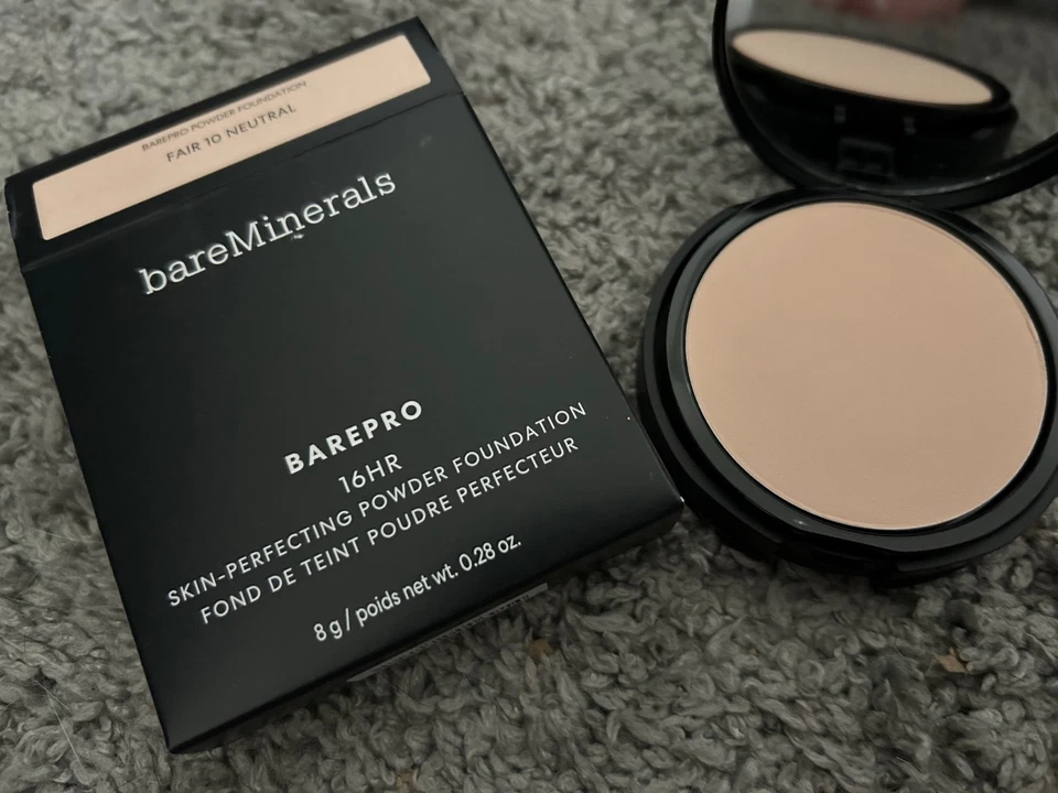 BareMinerals BAREPRO 16HR Skin-Perfecting Powder Foundation Various Shades 8g