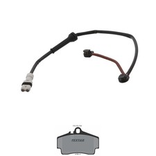 TEXTAR BREMSBELÄGE + WARNKONTAKTE HINTEN passend für PORSCHE BOXSTER CAYMAN 987