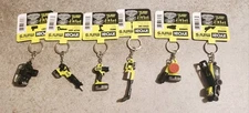 New Ryobi Keychains - Complete  Set Of Six Mower Vac Saw Sander Drill Battery