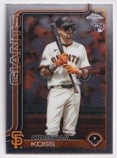 2025 TOPPS CHROME UPDATE ROOKIE CHRISTIAN KOSS RC SAN FRANCISCO GIANTS #USC26