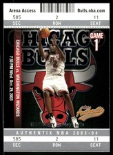 2003-04 Fleer Authentix #41 Eddy Curry Chicago Bulls basketball card