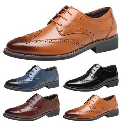 Herren Schnürhalbschuhe Anzugschuhe Oxfordschuhe BusinessSchuhe Brogues Schuhe