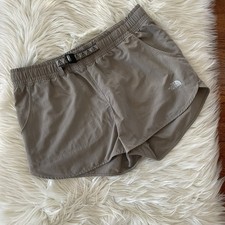 The North Face Belted Pull On Shorts Size Large Khaki