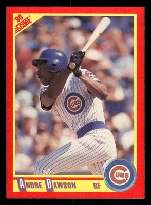 Andre Dawson 1990 Score #265 HOF Chicago Cubs Baseball Card