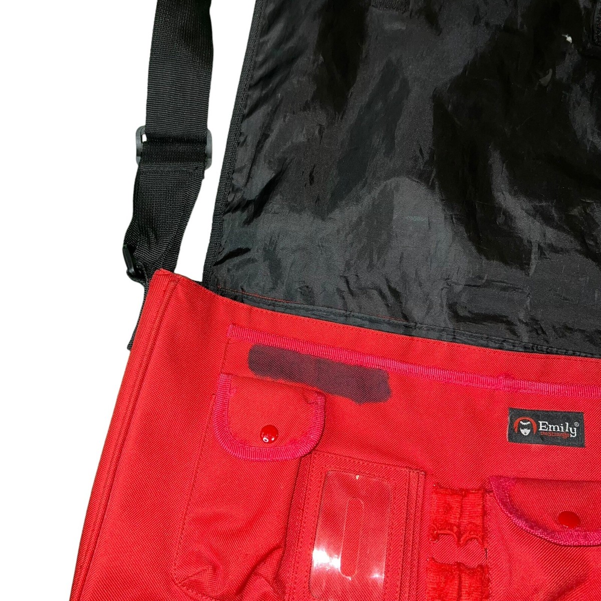 Vintage Emily The Strange Cat Messenger Bag | eBay