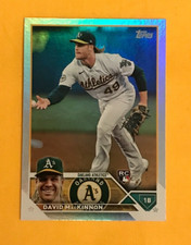 David MacKinnon 2023 Topps Series 1 Rainbow Foil Rookie Card RC #276 A's