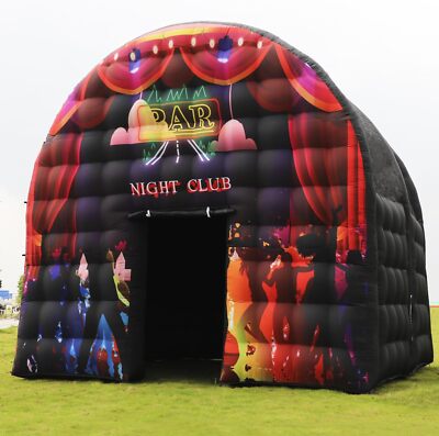 US STOCK Portable Inflatable Night Club Disco Square Gazebo Party Tent For Party