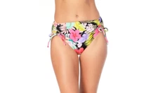 California Waves Juniors' High-Waist Bikini Bottoms Multi Size M 9575