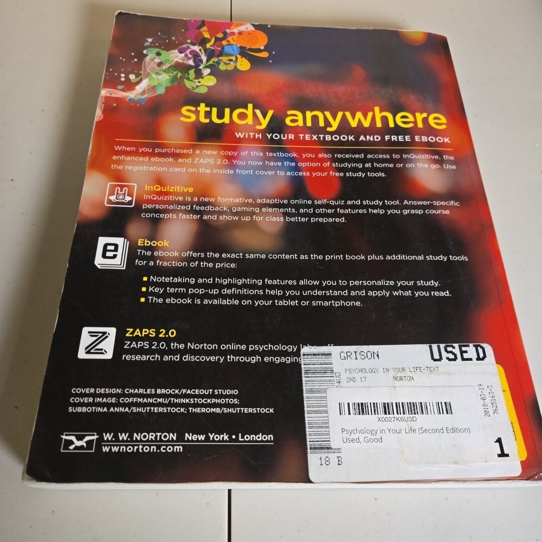 Psychology in Your Life Second Edition Grison Heatherton Gazzaniga