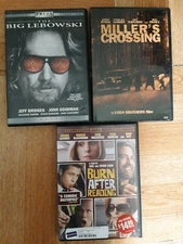 Coen Brothers Dvd Lot Miller's Crossing Big Lebowski Burn After Reading Bundle 