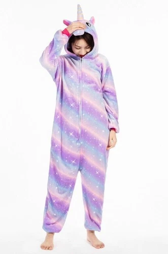 Unisex Pyjama Pajamas Kigurumi Onesie11 Adult Animal Xmas Cosplay Costume New - Picture 19 of 19