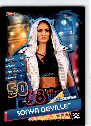 Sonya Deville #86 2020 Topps Slam Attax Reloaded WWE card