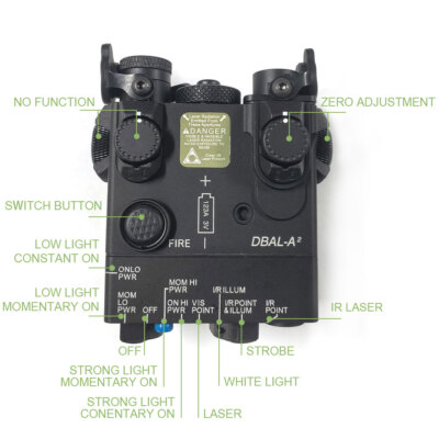 Viseur Laser Tactical DBAL-A2 IR/VISIBLE - Neuf Sous Garantie