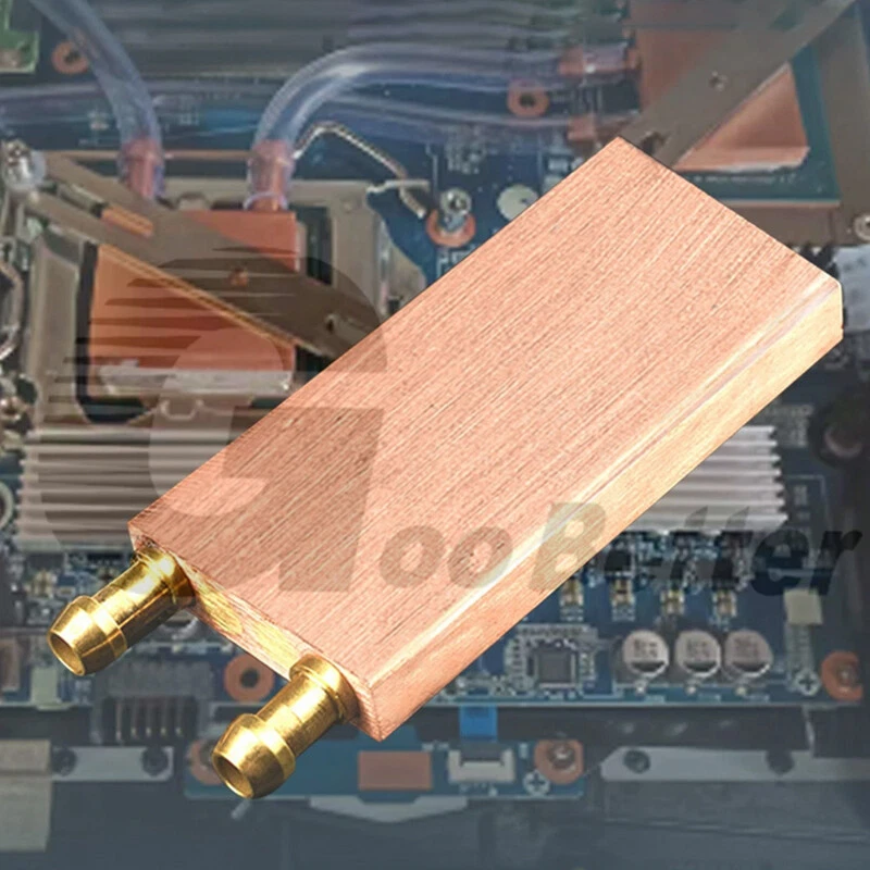 Copper Water Cooling Block For PC CPU GPU Liquid Water Cooler Heat Sink System - Image 4 of 4