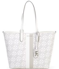 Image of Michael KorsSilver Hardware Signature Logo Eliza Large East West Open Tote Bag