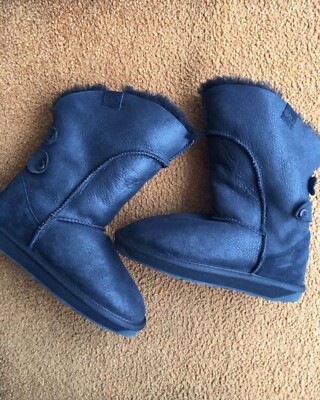 Emu Alba Boots Australia UGG Schlupfstiefel Lammfell krempelbar Größe 38