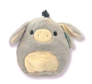 Image of NWT Squishmallow Jason the Donkey 8 Inches Plush Fuzzy Fluffy Kellytoy Gray