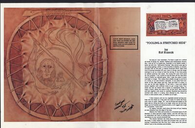 Tandy Leather Company lot of TWO Doodle page THE ANGEL FISH  Falling Lodge