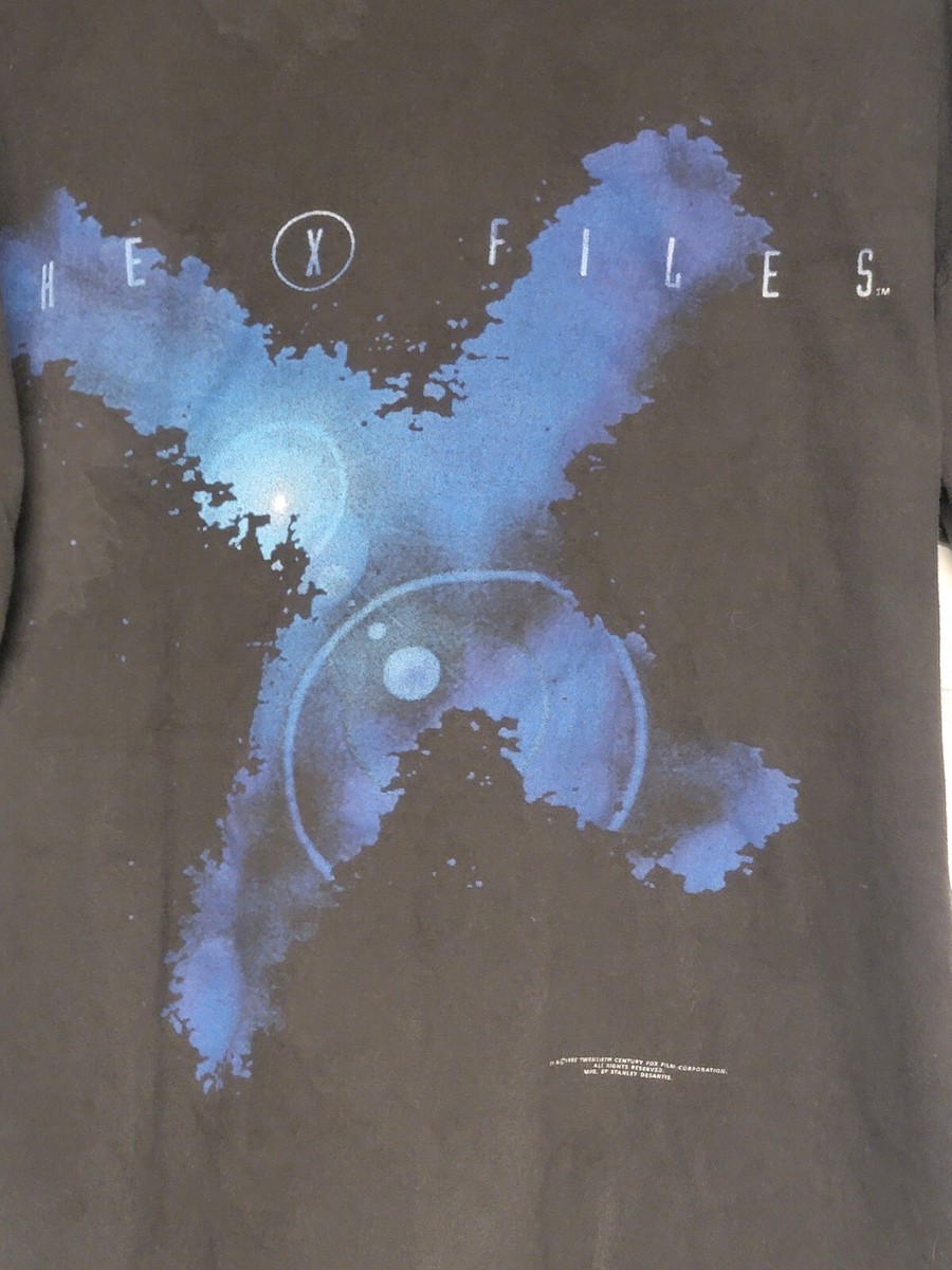 X Files Vintage 90s Stanley DeSantis Movie TV Fox Promo T Shirt