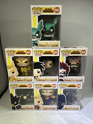 Funko Pop! Animation: My Hero Academia Full Series Lot Of 7: (603-609)