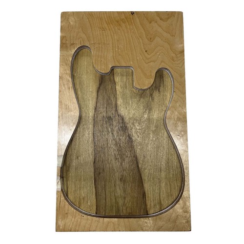 Schwarz Limba Semi Explorer E-Gitarre Blank 61cmx45.7cmx2 " Gitarrenbauer - Picture 4 of 4
