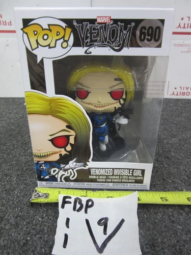 ¡NUEVO Funko Pop! Figura de superhéroe Marvel Venom Venomized Invisible Girl #690 F4