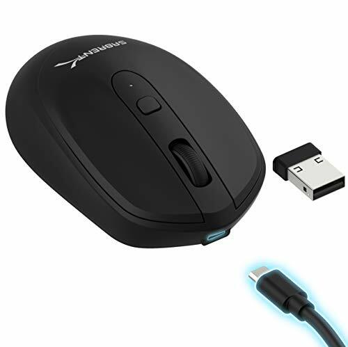 Sabrent Mouse Wireless Ricaricabile 2.4GHz con Risoluzione Regolabile (S2v)