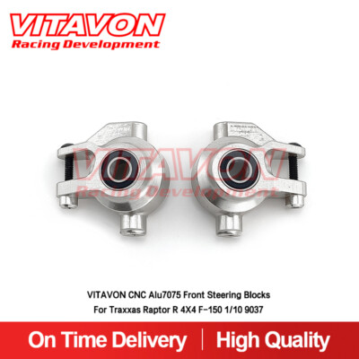 VITAVON CNC Alu7075 Front Steering Blocks For Traxxas Raptor R 4X4 F-150 1/10