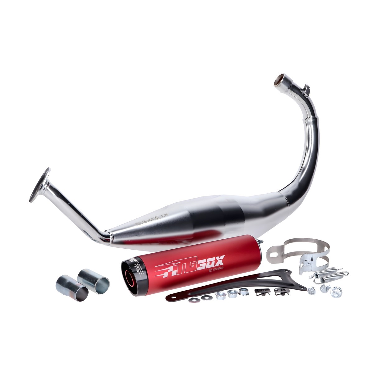 Giannelli Sport Auspuff Krümmer Endschalldämpfer Tuning Für Yamaha DT 50 MX