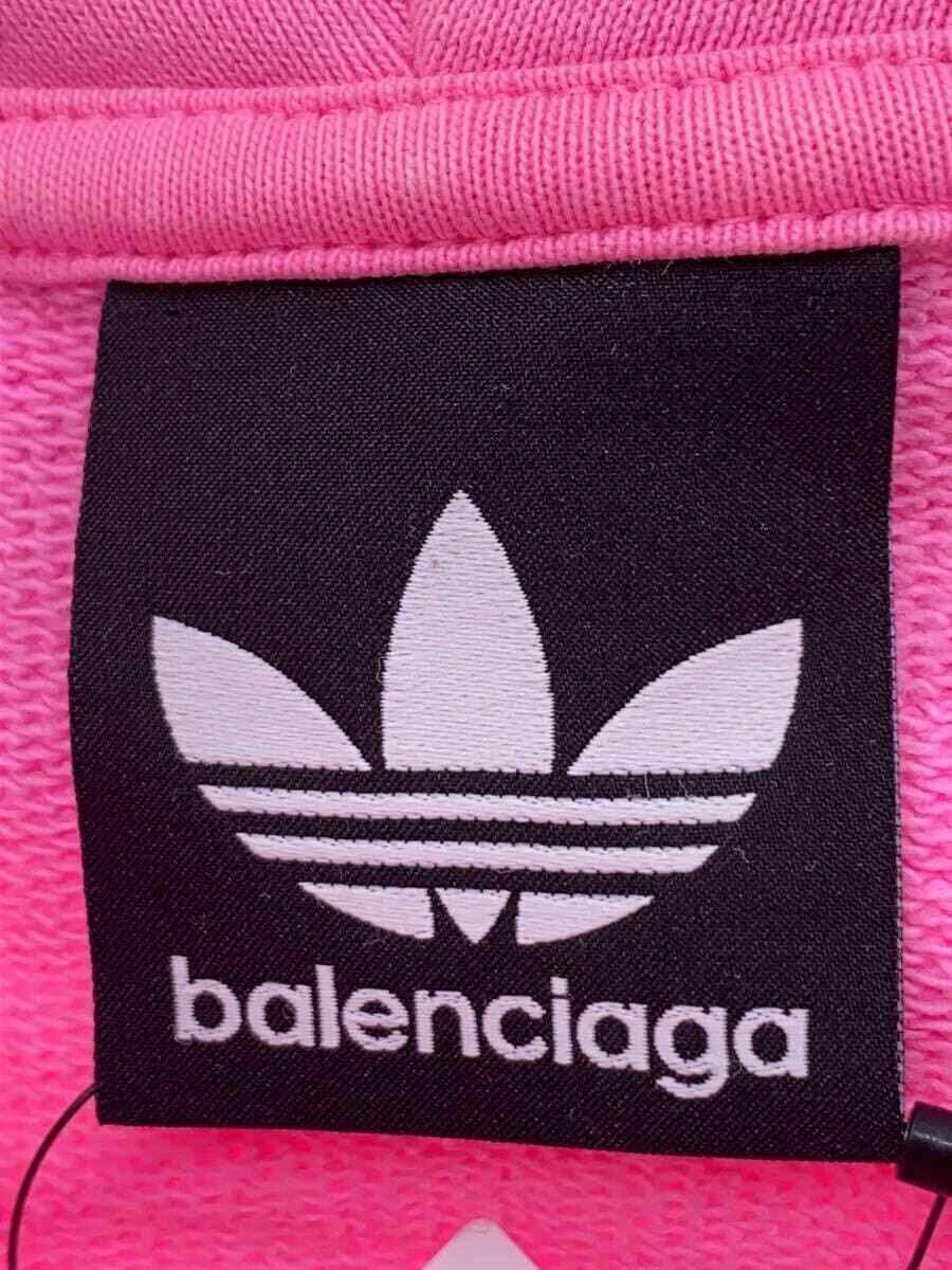 BALENCIAGA Felpa con cappuccio rosa L
