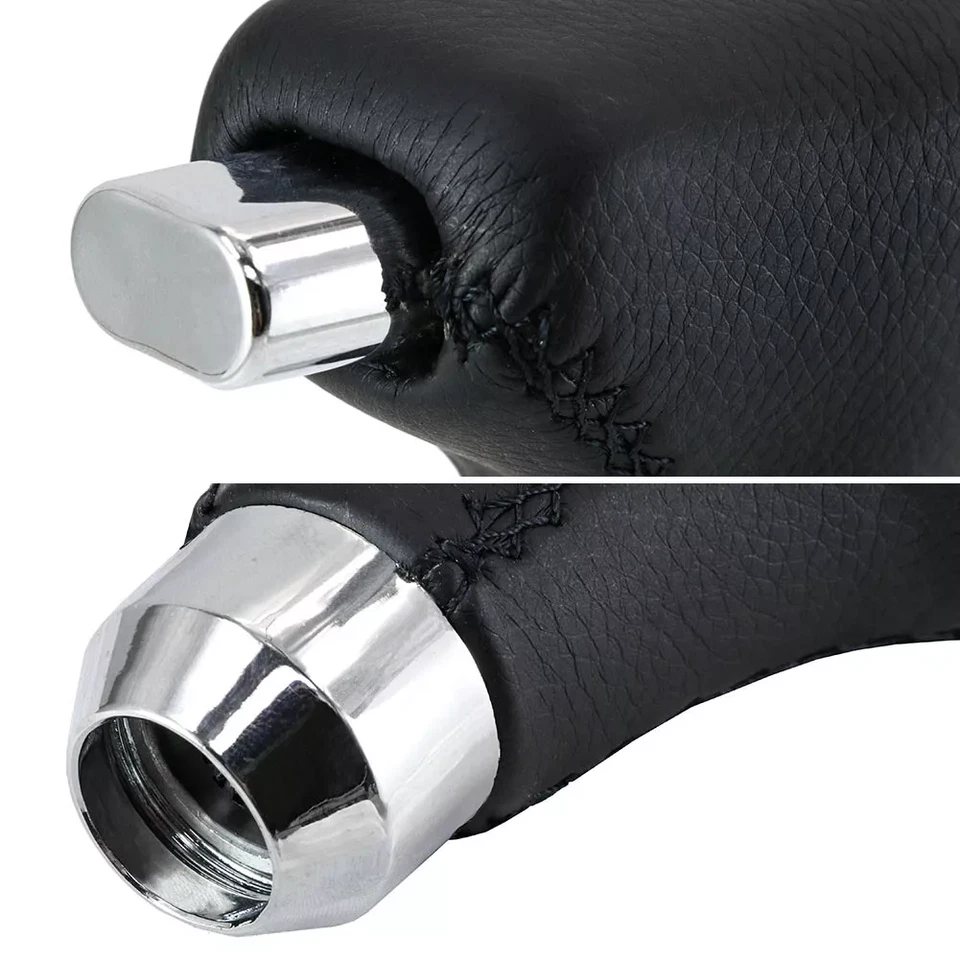 1 Pcs Auto Universal Black Leather Automatic Transmission Shift Knob — 第 4/4 张图片