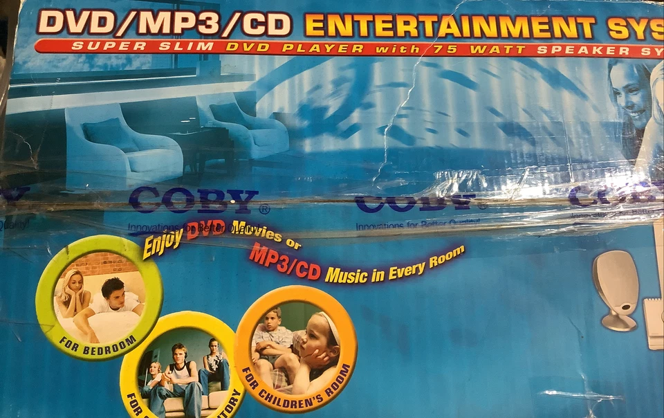 Entertainment System COBY DVD417 Dvd/Mp3/CD COBY DVD-417 Super Slim Speaker w/RC - Image 3 of 4