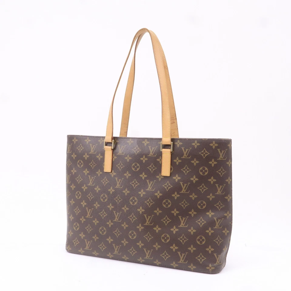 Louis Vuitton Monogram Luco Tote Bag Hand Bag Brown M51155 Auth Used - Image 3 of 4