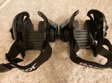 Preowned Razor M Jetts Heel Wheels Kids/Adult Pink/blue Sneaker Roller Skates