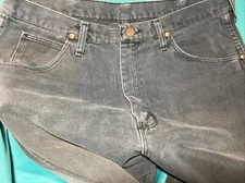 Vtg Wrangler Jeans Mens 36x34 Gray Cowboy Straight 22MWZ USA