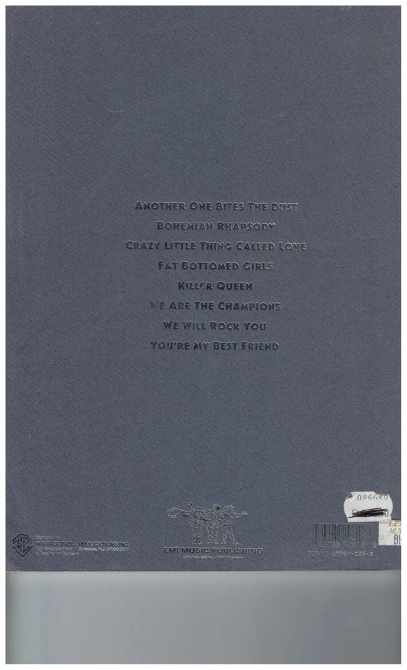 Songbook  Rock Legend Queen Band Score  Piano .Guitares. Chant .Basse. Batterie  - Photo 2/4